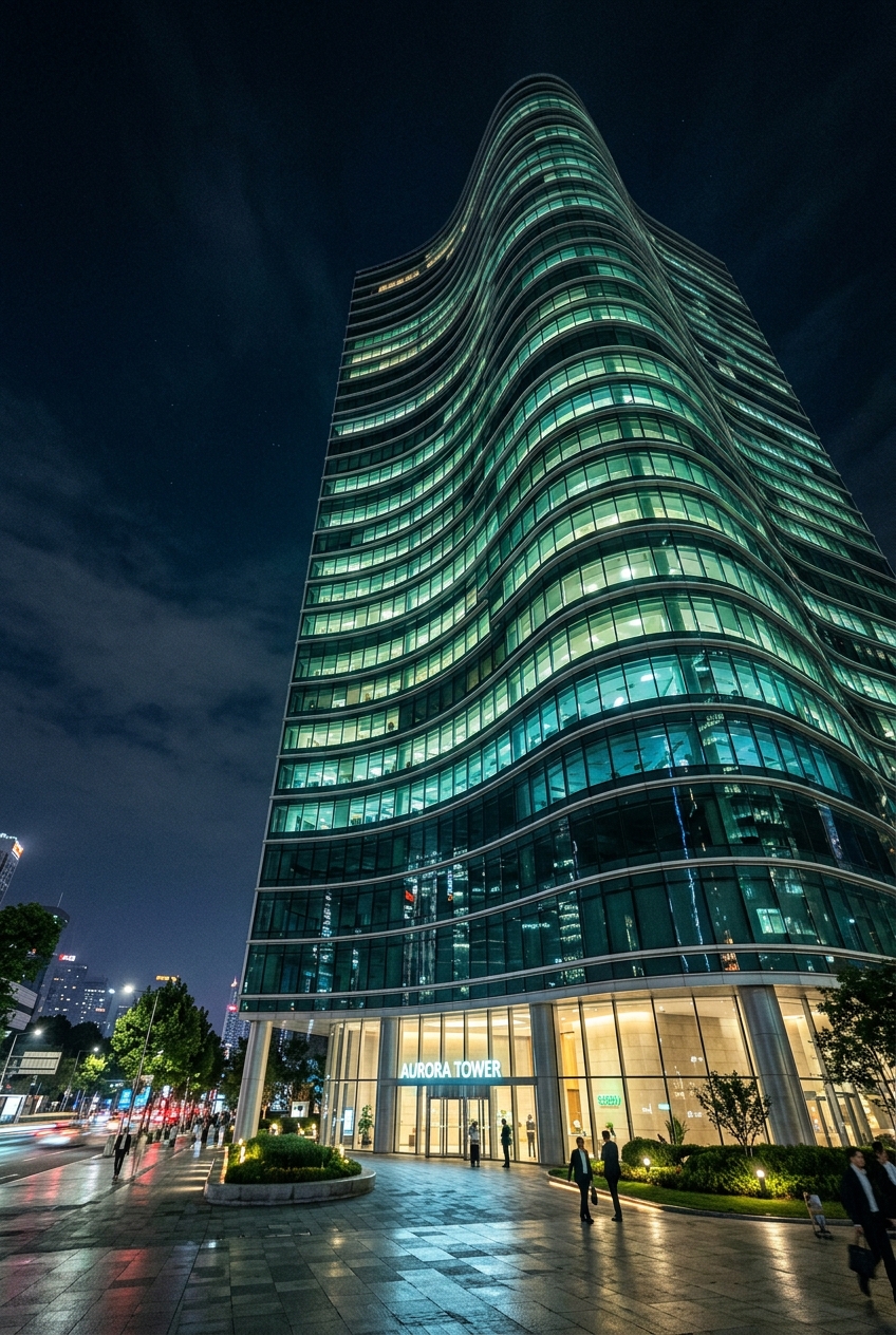 Architecture moderne en verre